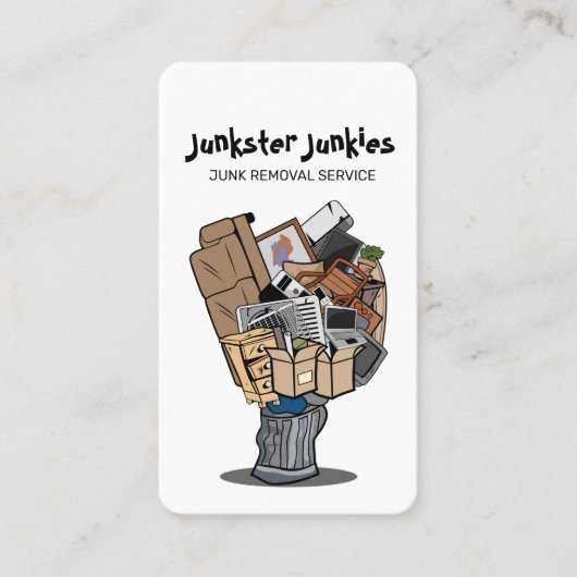 ジャンク取り出しゴミ運搬サービス 名刺 (正面)