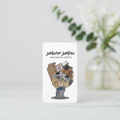 ジャンク取り出しゴミ運搬サービス 名刺 (スタンド正面)