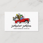 ジャンク取り出しゴミ運搬トラックサービス 名刺 (正面)