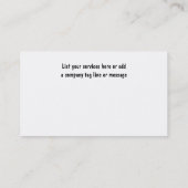 ジャンク取り外しはっきりしたビジネスモダンカードの運搬 名刺 (裏面)