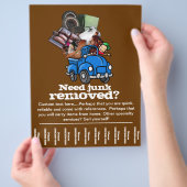 ジャンク取り外しカスタム業務の催涙シートフライヤー チラシ (手)