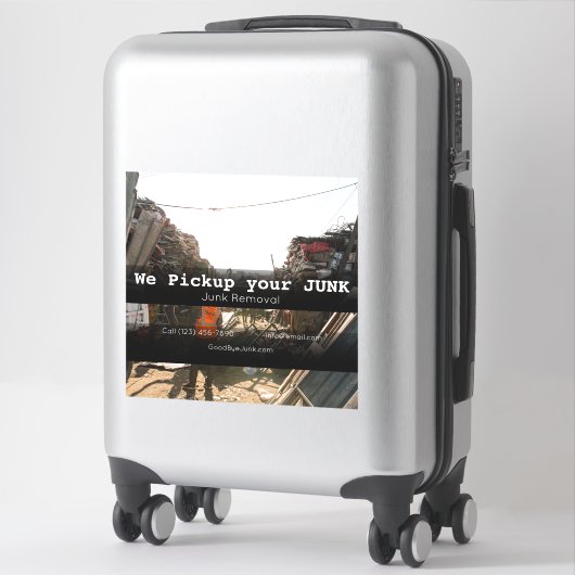 ジャンク取り外し会社の車両広告ビジネス シール (スーツケース)