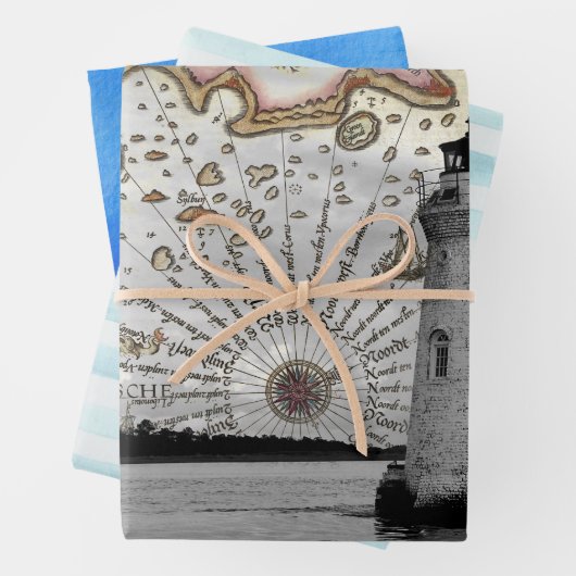 ジャンク航海のジャーナル工芸紙 ラッピングペーパーシート (インサイチュ)