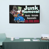 ジャンク除去ごみ運搬カスタム用広告 横断幕 (トレードショー)