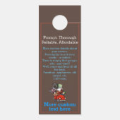 ジャンク除去ごみ運搬レッドピックアップ ドアノブサイン (裏面)