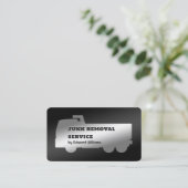 ジャンク除去ダンプトラックの名刺 名刺 (スタンド正面)