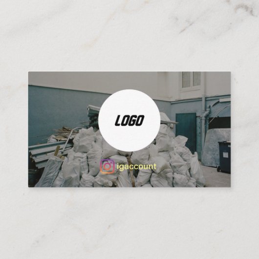 ジャンク除去産業 名刺 (裏面)