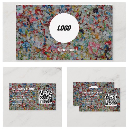 ジャンク除去運搬サービスプロフェッショナルデザイン 名刺