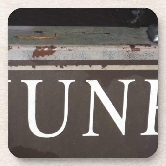 ジャンク：ヴィンテージ牽引トラックの標識 コースター (正面)