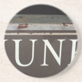 ジャンク:ヴィンテージ牽引トラックの標識 コースター (正面)