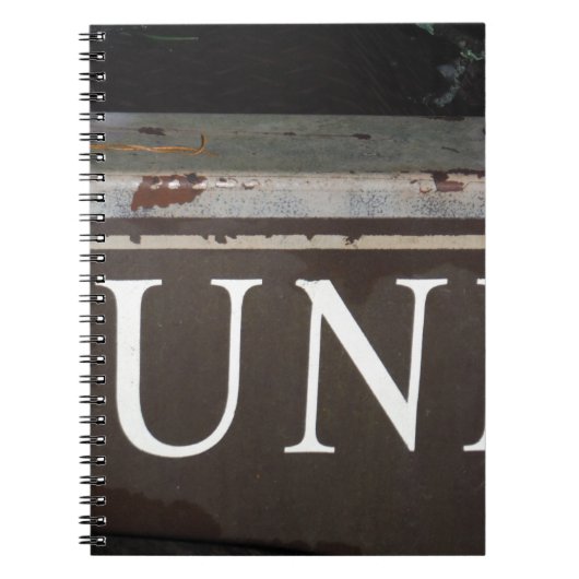 ジャンク:ヴィンテージ牽引トラックの標識 ノートブック (正面)