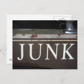 ジャンク:ヴィンテージ牽引トラックの標識 ポストカード (正面/裏面)