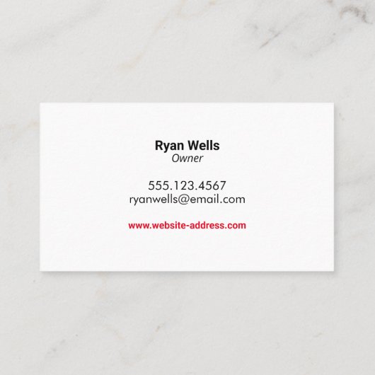 ジャンク&廃棄物運搬 名刺 (裏面)