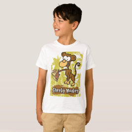 ジャングおもしろいルTシャツに生意気なサル Tシャツ