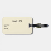 ジャングエレガントルの象と日の出 ラゲッジタグ (裏面横)