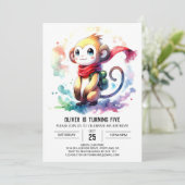 ジャングエレガントルモンキー誕生日 招待状 (スタンド正面)