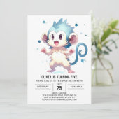 ジャングエレガントルモンキー誕生日 招待状 (スタンド正面)