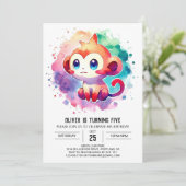 ジャングエレガントルモンキー誕生日 招待状 (スタンド正面)