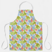 ジャングカラフルルゾウ エプロン (正面)