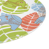 ジャングカラフルルゾウ カッティングボード (角)