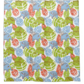 ジャングカラフルルゾウ シャワーカーテン (正面)