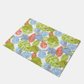 ジャングカラフルルゾウ ドアマット (アングル)