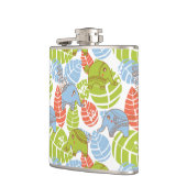 ジャングカラフルルゾウ フラスク (左)