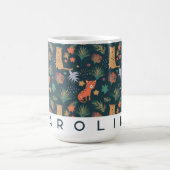 ジャングパーソナライズされたルレオパード・マグ | カスタムカップ コーヒーマグカップ (中央)