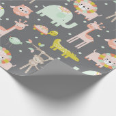 ジャングモダンルアニマルラッピング紙 ラッピングペーパー (角)