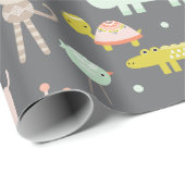 ジャングモダンルアニマルラッピング紙 ラッピングペーパー (ロールコーナー)