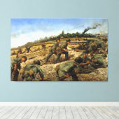 ジャングリーズオンビアクバイキースロッコプリント キャンバスプリント (インサイチュ (ウッドフロア))