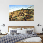 ジャングリーズオンビアクバイキースロッコプリント キャンバスプリント (インサイチュ (寝室))