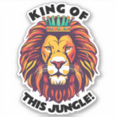ジャングルおもしろいの防水の王 シール (正面)