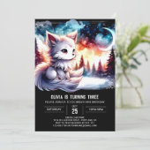 ジャングルおもしろいウルフ誕生日 招待状 (スタンド正面)