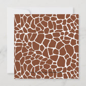 ジャングルおもしろい動物バースデーパーティ招待状 招待状 (裏面)