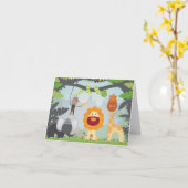 ジャングルおもしろい カード (黄色い花)