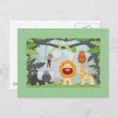 ジャングルおもしろい ポストカード (正面/裏面)