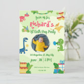 ジャングルお洒落アニマルズ1歳の招待状 招待状 (スタンド正面)