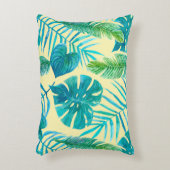 ジャングルから採れる熱帯植物の青々とした緑。エンドル アクセントクッション (正面(垂直))