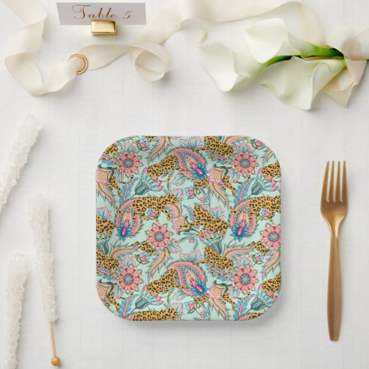 ジャングルがあなたと一緒にいられたら ペーパープレート (ウェディング)