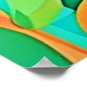 ジャングルつるの可愛いナマケモノ ポスター (角)