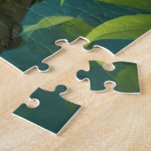 ジャングルでかわいい小さなサルパーソナライズされた ジグソーパズル (側面)