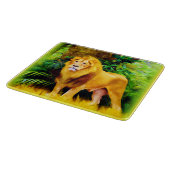 ジャングルでライオンの王。買今 カッティングボード (角)