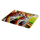 ジャングルで愛らしいジャガー・カブス。買今 カッティングボード (角)