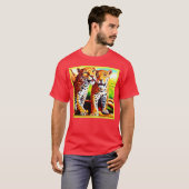 ジャングルで愛らしいジャガー・カブス。買今 Tシャツ (正面フル)