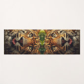 ジャングルで水をラッピングしながらヒョウが動く ヨガマット (正面(横))