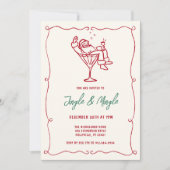 ジャングルとミングルお洒落サンタクリスマスパーティー 招待状 (正面)