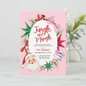 ジャングルとミングルのカラフルクリスマスパーティー 招待状 (スタンド正面)