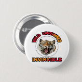 ジャングルと全ての動物の王の虎 缶バッジ (正面&裏面)