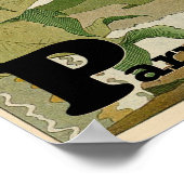 ジャングルにオウムのアルファベットの動物 ポスター (角)